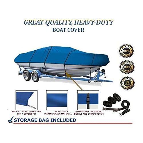  Blue, Boat Cover Compatible for Stingray 190 LS/LX BOWRIDER I/O 2000 2001 2002 2003