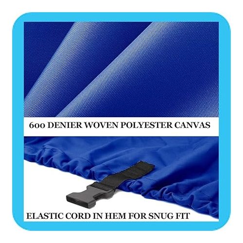  Blue, Boat Cover Compatible for Stingray 190 LS/LX BOWRIDER I/O 2000 2001 2002 2003