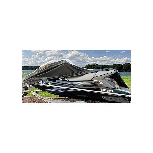  Super Heavy-Duty PWC 600D Jet SKI Cover Compatible for Sea Doo Sea-Doo RXT 2005 2006 2007 2008 Jet Ski Cover