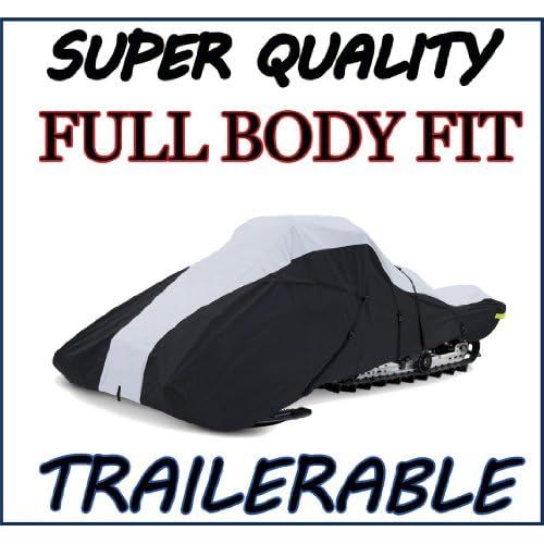  [아마존베스트]SBU Super Quality, Full Fit Snowmobile Sled Cover fits Snowmobiles 118 L - 127 L (Measure Straight line from The tip of The ski to The Back)