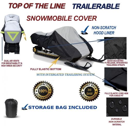  SBU Super Quality Trailerable Snowmobile Sled Cover fits Polaris 600 Edge Touring 2003 2004 2005