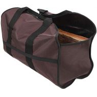 SC Lifestyle Premium Firewood Log Carrier Wood Tote (Dark Brown)