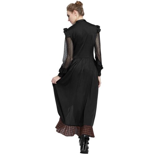  SCARLET DARKNESS Womens Victorian Renaissance Costume Adjustable Ruffle Dresses