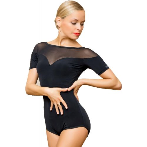  GloriaDance SuperStar Series:G1057 latin ballet ballroom modern dance professional yarn connected tops leotard