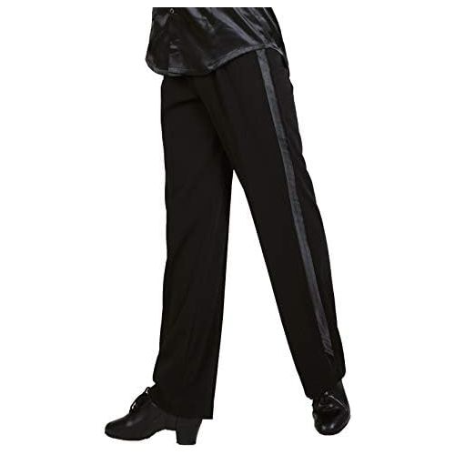  GloriaDance G5006 Latin Modern Ballroom Dance Professional Vertical Style Trousers Pants for Men