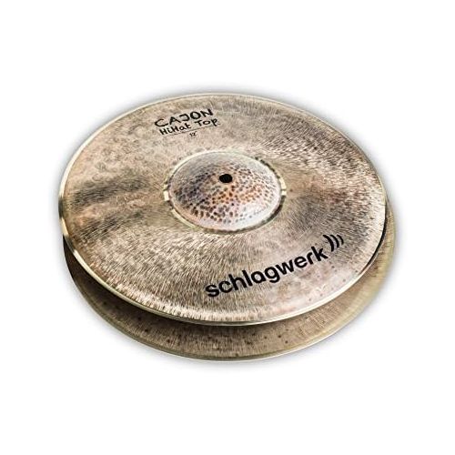  [아마존베스트]SCHLAGWERK Working CHH12Cajon Hi-Hat Drum 12(Professional Cajon Hi-Hat With 12Handmade B20Bronze Ausserordentlich Funky & Nice Hiss/Ideal for Rods/Sticks)