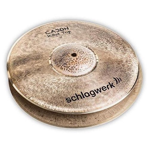  [아마존베스트]Schlagwerk CHH12 Cajon HiHat 12 Inch Machine Set (Professional Cajon HiHat from B20 Bronze, Hand Hammered, Ideal for Rods / Sticks, Also as HH in Normal Drum Set Including HiHat Ma