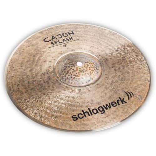  [아마존베스트]Schlagwerk CS12 Cajon Splash Cymbal 12 Inches + Keepdrum Cajon Brushes Red