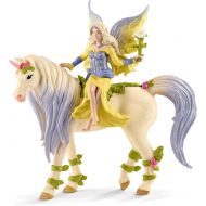 [아마존 핫딜]  [아마존핫딜]Schleich 70565 Fairy Sera with Blossom Unicorn Figurine Toy, Multicolor