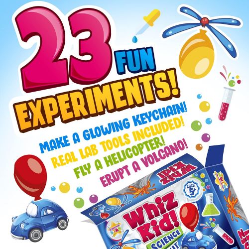  [아마존베스트]SCIENTIFIC WHIZ Science Set for Kids- Over 20 Science Experiments , Including Volcano Science kit , Polymer Beads & More