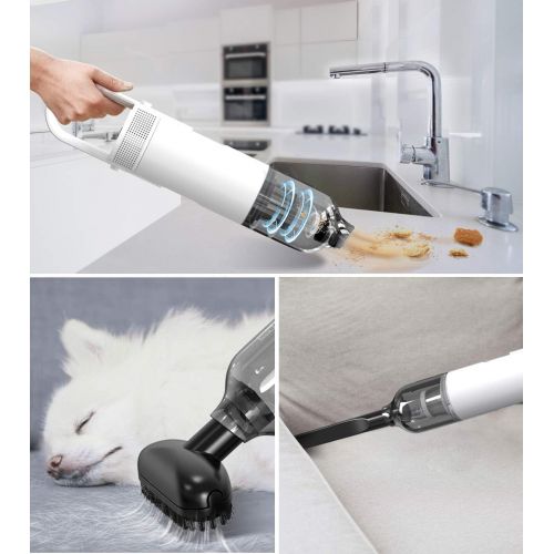  [아마존 핫딜] Handheld Vacuum, SCIJOY 8KPA Cordless Hand Vacuum Cleaner Up to 40Min of Powerful Cyclonic Suction, Rechargeable 18V Lithium with Quick Charge, Lightweight Hand Held Vac for Pet Ha