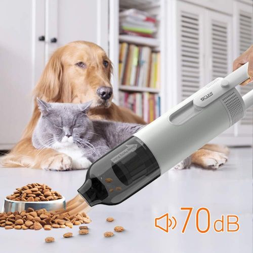  SCIJOY Handheld Vacuum Cordless 8KPa Powerful Suction Two Speeds 40min-Running Lightweight Portable Hand Vacuum Cleaner with Double Filtration & Quick Charge for Home Car Pet Hair