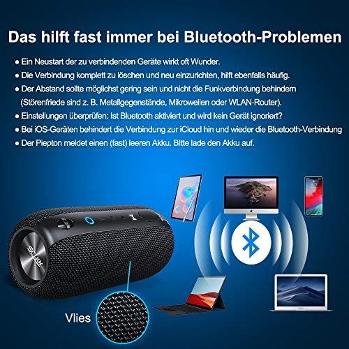  [아마존베스트]Bluetooth Speaker, SCIJOY 2X10W Portable Wireless Speaker, Loud Stereo Sound, Pure Bass, 360° Sound Bluetooth Speakers, IPX7 Waterproof Speaker with 12 Hour Playtime for Home and O