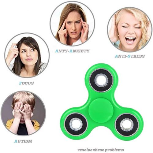  [아마존베스트]Fidget Spinner ADHD Anxiety Toys 5 Pack Stress Relief Reducer Spin for Adults Children Autism Fidgets Best EDC Hand Spinners Bearing Trispinner Finger Toy Focus Fidgeting Restless