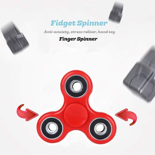  [아마존베스트]Fidget Spinner ADHD Anxiety Toys 5 Pack Stress Relief Reducer Spin for Adults Children Autism Fidgets Best EDC Hand Spinners Bearing Trispinner Finger Toy Focus Fidgeting Restless