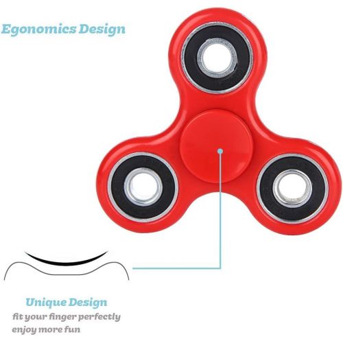  [아마존베스트]Fidget Spinner ADHD Anxiety Toys 5 Pack Stress Relief Reducer Spin for Adults Children Autism Fidgets Best EDC Hand Spinners Bearing Trispinner Finger Toy Focus Fidgeting Restless