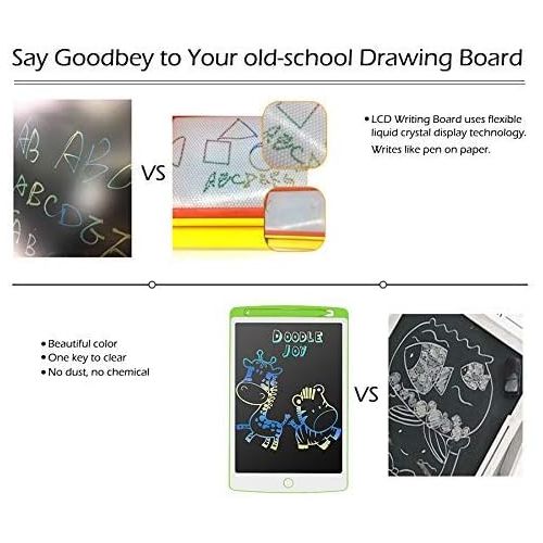  [아마존베스트]SCRIMEMO LCD Writing Board 8.5 Inch Colourful Screen Erasable Electronic Digital Drawing Pad Doodle Board Gift for Children Adults Home School Office (Grey)