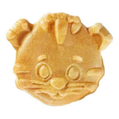  Daniel Tiger Waffle Maker Iron-Electric Nonstick Waffler Feature 3D mini Character Shaped Waffles Pancakes: Daniel Tiger, Caterina Kitty Cat & the Trolley-Fun Themed Party, Make Breakfast Fun for Kids