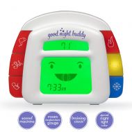 SCS Direct Good Night Buddy by Sleep Whisperer Ingrid Prueher - All-in-One Sleep Training Solution w/Sound Machine, Kids Alarm Clock, Room Temperature Gauge, Night Light - Teach Baby & Toddle