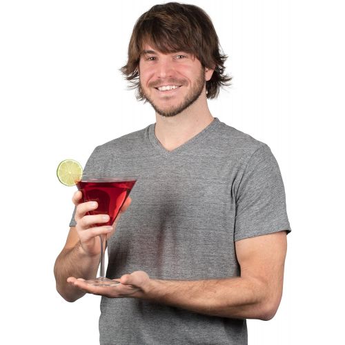  [아마존베스트]SCS Direct Oversized XL Giant Martini Cocktail Glass -25oz (760ml), Fun Gift