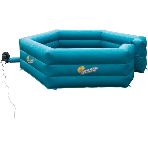  SCS Direct Gaga Ball Pit Inflatable 15 Gagaball Court w Electric Air Pump - Inflates in Under 3 Minutes