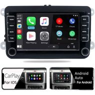 [아마존베스트]SCUMAXCON Car Radio Carplay Android Auto Bluetooth Android10 Double Din Car Stereo RVC SWC EasyLink for VW Jetta Golf Pasaat Caddy Tiguan Transporter CC Altas