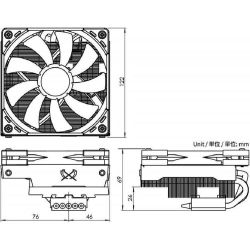  Scythe SCYTHE Big Shuriken 3 CPU Cooler(SCBSK-3000)