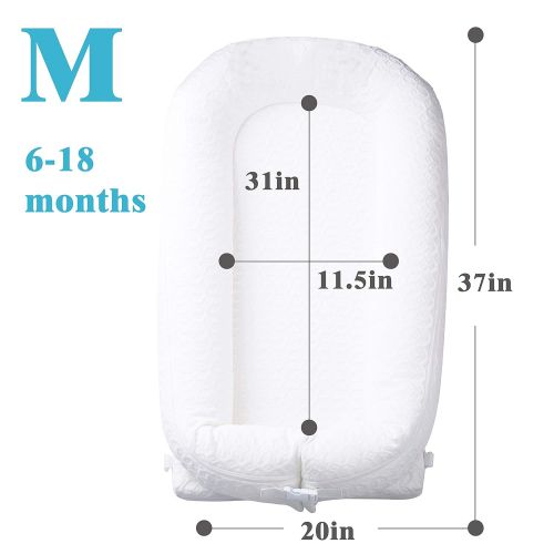  [아마존베스트]SDADI Baby Lounger, Newborn Snuggle Nest, Portable Baby Bed for Infant 0-18 Months SD02ROM