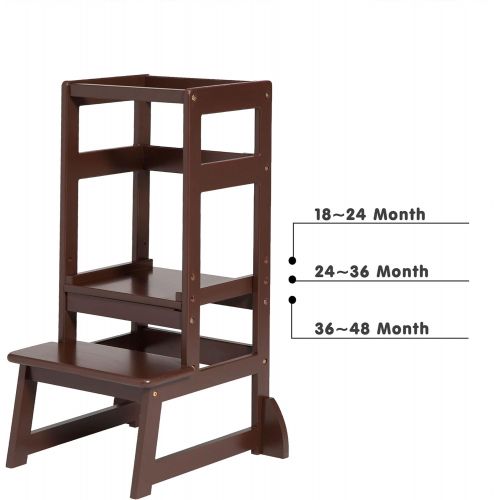  [아마존베스트]SDADI Adjustable Height Kitchen Step Stool,Kids Learning Stool,Mothers Helper LT05C