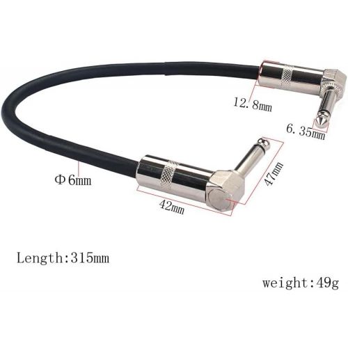  [아마존베스트]SDENSHI Copper 6.35 mm Male to 6.35 mm Male Guitar Effect Pedal Connection Cable