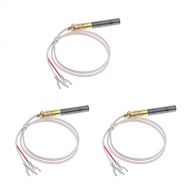SDENSHI 3 Pcs 24 Inch Millivolt Thermopile Generators Replacement Used on Gas Fireplace/Water Heater/Gas Fryer Cluster Thermocouple