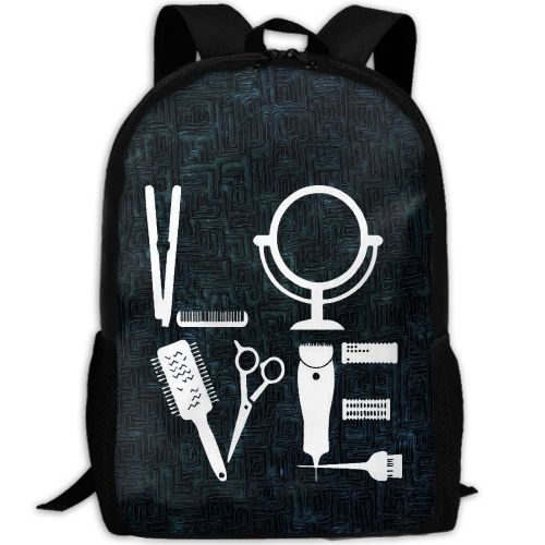  SDEYR79 Hairdresser Hairstylist Love For Her Hair Stylist School Rucksack College Bookbag Unisex Travel Backpack Laptop Bag