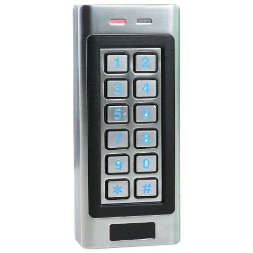  SDPAWA Access Control Keypad RFID Controller Metal Case Anti-Tamper 125KHz EMID Card Reader with Backlit Support 1000 Users for Indoor