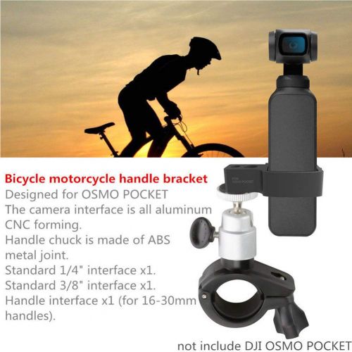  SDYDAY fuer DJI Osmo Pocket Camera Gimbal Fahrrad Griff Mount Holder Bike Bracket Clamp, Fahrrad Motorrad Mount Stand Holder Lenker Bracket fuer DJI Osmo Pocket Zubehoer