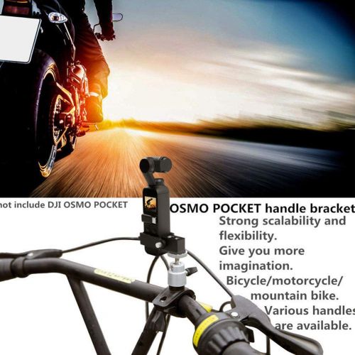  SDYDAY fuer DJI Osmo Pocket Camera Gimbal Fahrrad Griff Mount Holder Bike Bracket Clamp, Fahrrad Motorrad Mount Stand Holder Lenker Bracket fuer DJI Osmo Pocket Zubehoer