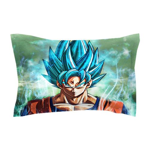  SDZSH 3 Pieces Bedding Set 3D Dragonball Z Goku Style Microfiber Men Teen Boys Kids 1 Duvet Cover and 2 Pillowcases (Full Size)