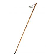 SE WS628-55GB Survivor Series Wooden Walking/Hiking Stick with Hand-Carved Grizzly Bear Design, 55