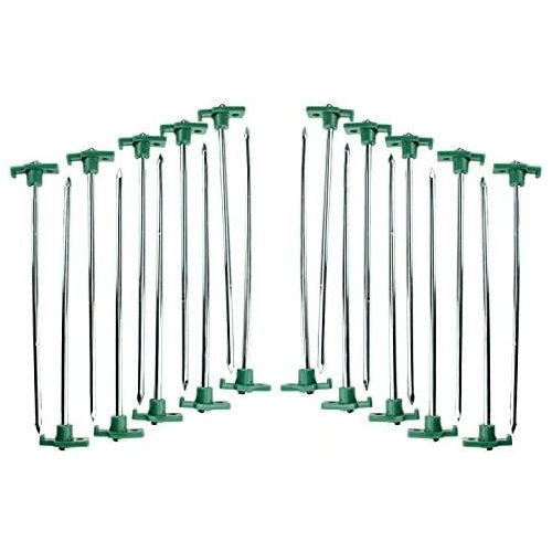  [아마존베스트]SE 9NRC10-20 Heavy-Duty Metal Tent Pegs Stake Set (20-Pack)