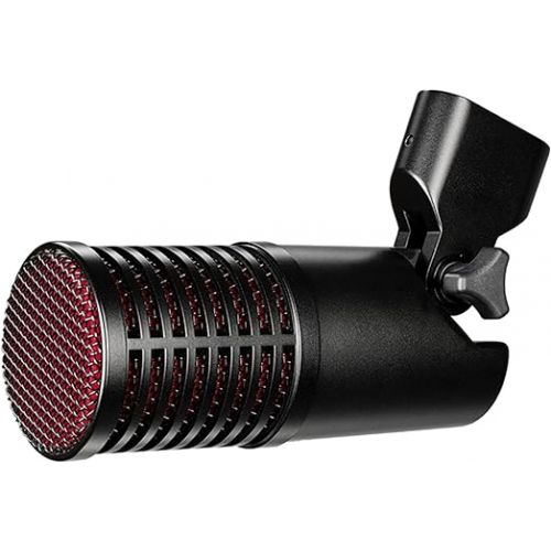 SE Electronics DynaCaster Dynamic Unidirectional 3 dB Broadcasting Microphone with Built-In Dynamite Pre-Amp, Three-Layer Pop Filter, and XLR Connectivity (Black)