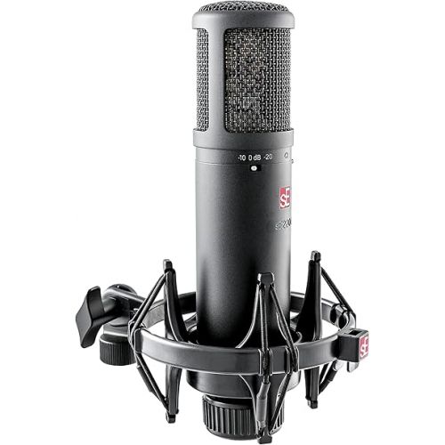  SE ELECTRONICS - 2300 Multi Pattern Large Diaphragm Condenser Mic with Shockmount and Filter