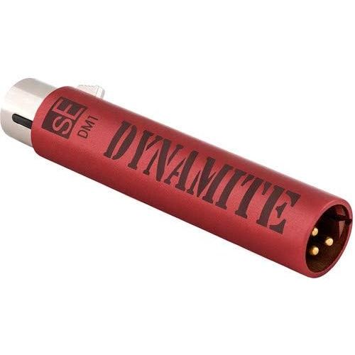  sE Electronics DM1 Dynamite Active Inline Microphone Preamplifier with 10-Pack Touch Fastener Straps & 20 XLR-XLR Cable Bundle
