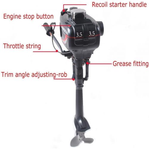  Sky Superior Engine Water Cooling System Outboard Motor Two-strok Inflatable Fishing Boat