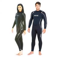 SEAC Libera 7mm High Stretch Yamamoto Neoprene Full Wetsuit Mens Women S, Black, Small