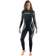 Seac Feel Lady, one-Piece Ultra-Elastic 3 mm Neoprene Wetsuit with Back Zipper for Diving, Snorkelling and Freediving