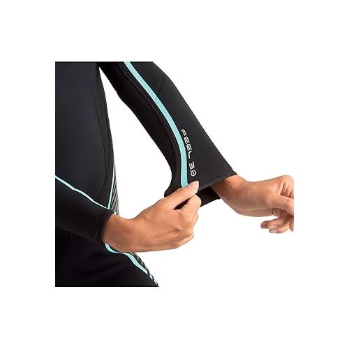  Seac Feel Lady, one-Piece Ultra-Elastic 3 mm Neoprene Wetsuit with Back Zipper for Diving, Snorkelling and Freediving