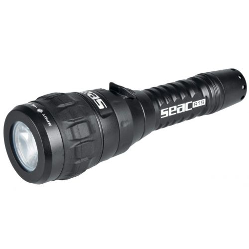  SEAC R15, Scuba Dive Flashlight, 900 Lumens LED Torch Light, 0,66 lbs, USB Rechargeable