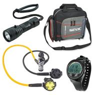 SEAC Synchro Scuba Regulator Octo with Aeris Dive Computer & Padded Regulator Package