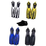 Seac Diving Propulsion Fins with Tropic Sling Straps and Ankle Socks