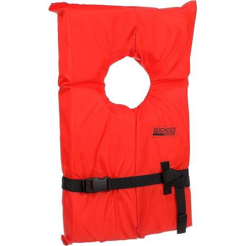  Seachoice Life Vest, Type II Personal Flotation Device - USCG Approved - Multiple Sizes and Colors