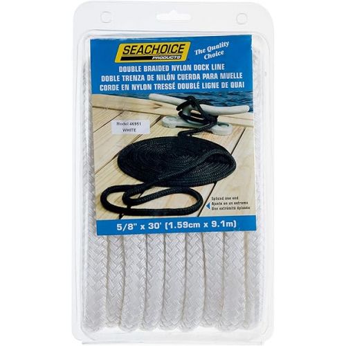  Seachoice Double-Braid Nylon Dock Line